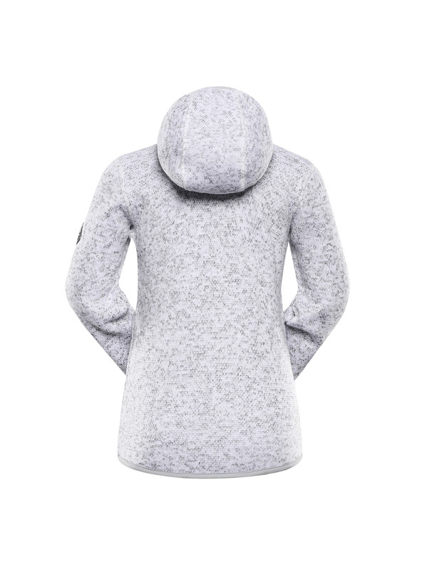 ALPINE PRO Dětský hřejivý svetr na zip ALPINE PRO ZEGO 2 white