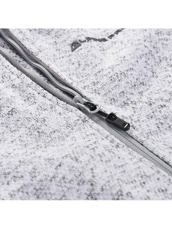 ALPINE PRO Dětský hřejivý svetr na zip ALPINE PRO ZEGO 2 white