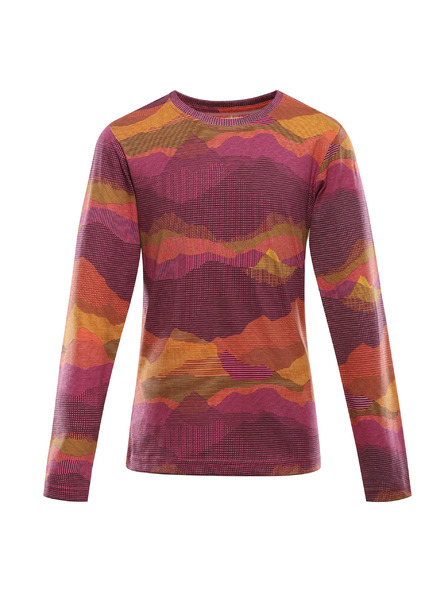 ALPINE PRO Dětské triko z organické bavlny ALPINE PRO ECCO 2 fuchsia fedora varianta pa