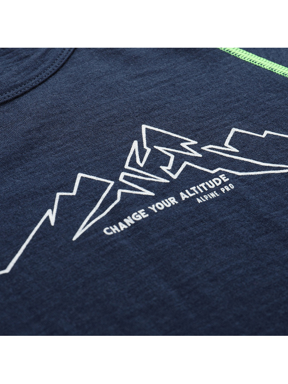 ALPINE PRO Dětské merino triko ALPINE PRO MERENO moonlit ocean varianta pa