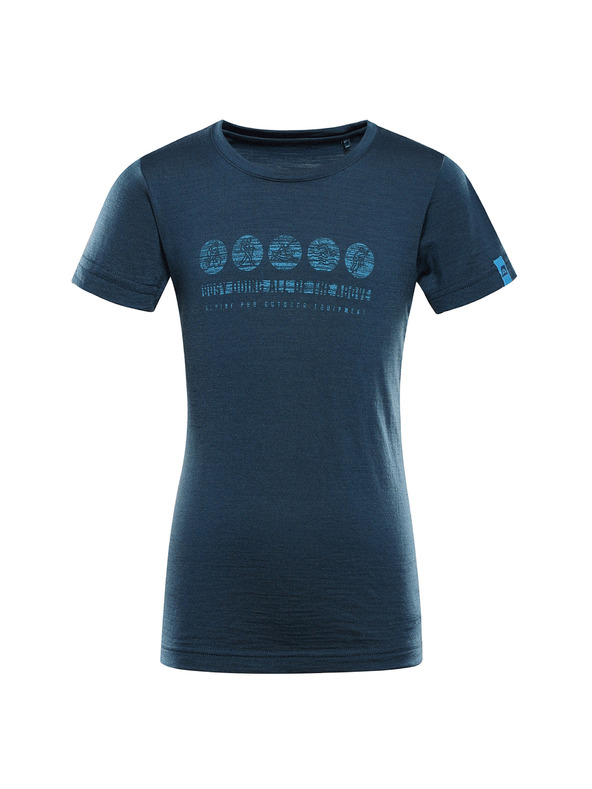 ALPINE PRO Dětské triko z merino vlny ALPINE PRO MERENO 2 moroccan