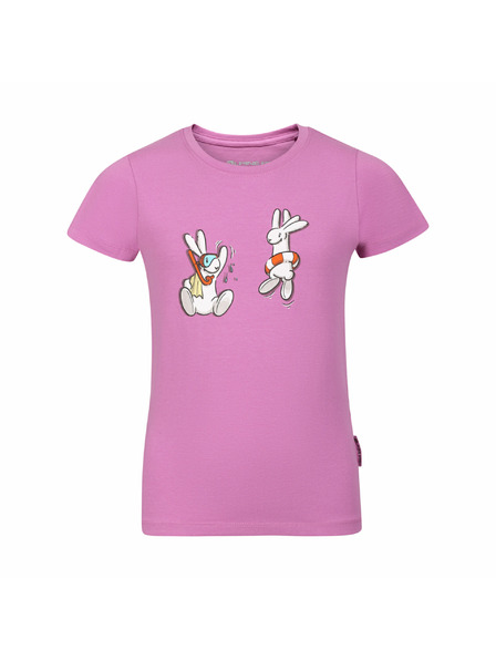 ALPINE PRO Dětské bavlněné triko bob a bobek ALPINE PRO BOBBO first bloom