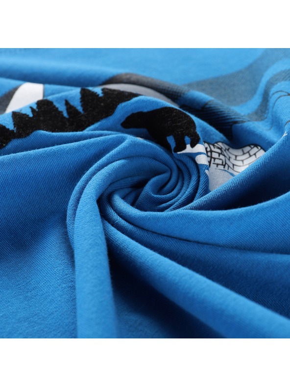 ALPINE PRO Dětské rychleschnoucí triko s cool-dry ALPINE PRO DALLO 3 brilliant blue varianta pc