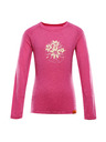 ALPINE PRO Dětské merino triko ALPINE PRO MERENO fuchsia fedora varianta pb