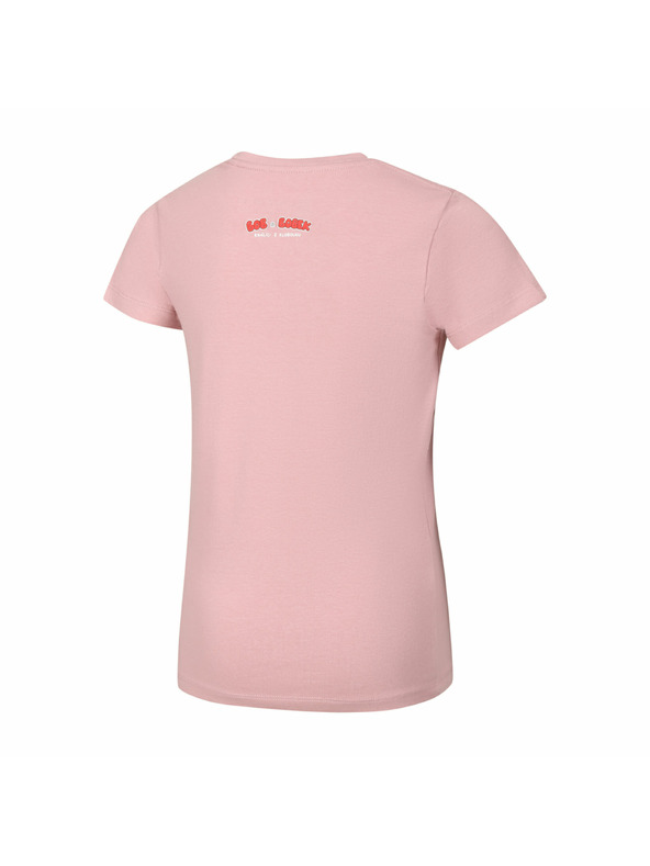 ALPINE PRO Dětské bavlněné triko bob a bobek ALPINE PRO BOBBO pale mauve