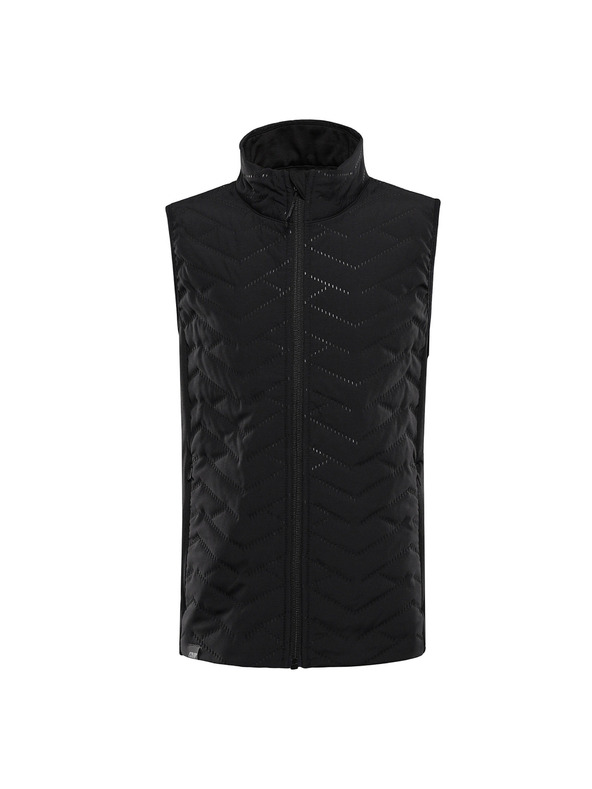 ALPINE PRO Dětská zateplená vesta s reflexními prvky ALPINE PRO BERFO 2 black