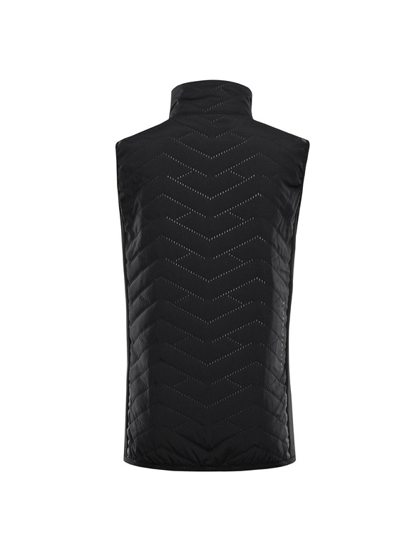 ALPINE PRO Dětská zateplená vesta s reflexními prvky ALPINE PRO BERFO 2 black