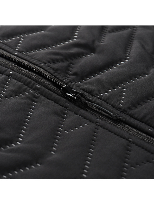 ALPINE PRO Dětská zateplená vesta s reflexními prvky ALPINE PRO BERFO 2 black