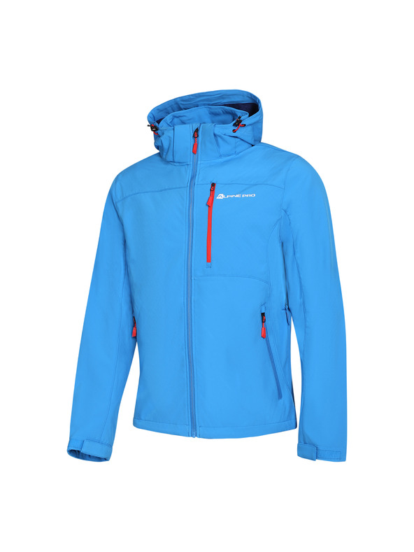ALPINE PRO Pánská softshellová bunda s membránou ALPINE PRO DERAF blue aster