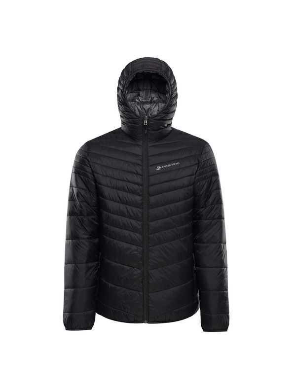 ALPINE PRO Pánská oboustranná bunda hi-therm ALPINE PRO EROM black varianta pa