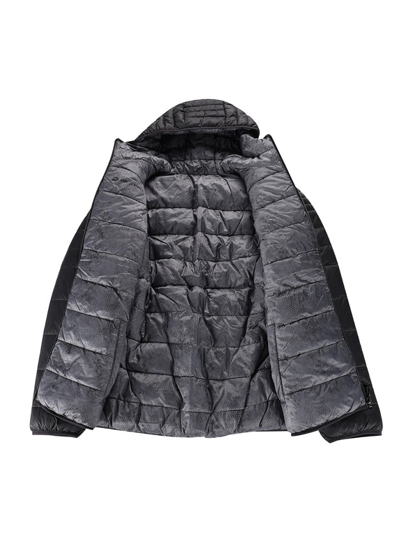 ALPINE PRO Pánská oboustranná bunda hi-therm ALPINE PRO EROM black varianta pa