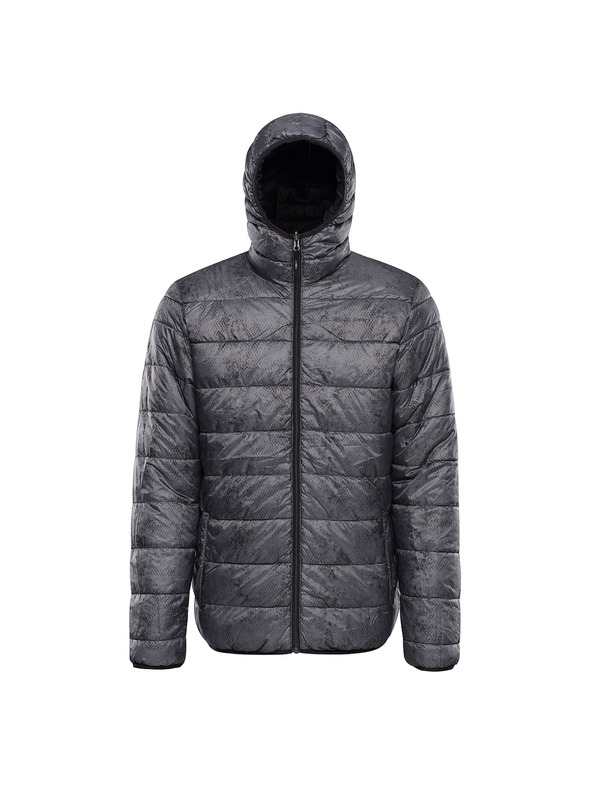 ALPINE PRO Pánská oboustranná bunda hi-therm ALPINE PRO EROM black varianta pa