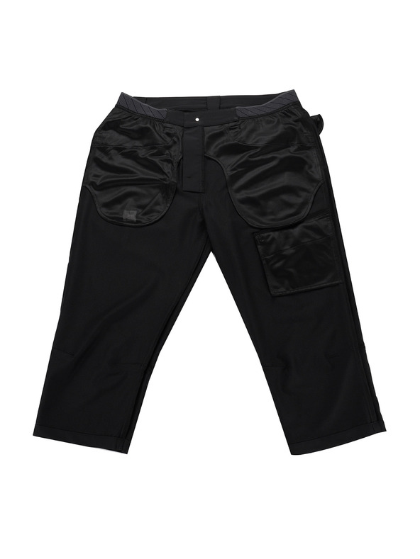 ALPINE PRO Pánské softshellové capri kalhoty ALPINE PRO WEDER 2 black