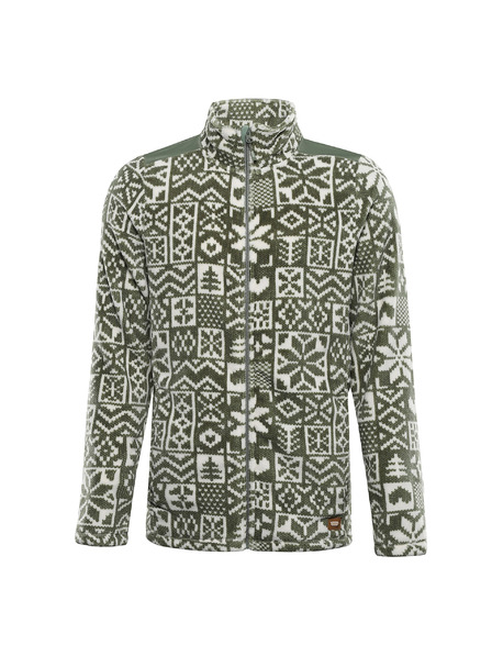 ALPINE PRO Pánská fleecová mikina se supratherm ALPINE PRO EFLIN oil green varianta pa