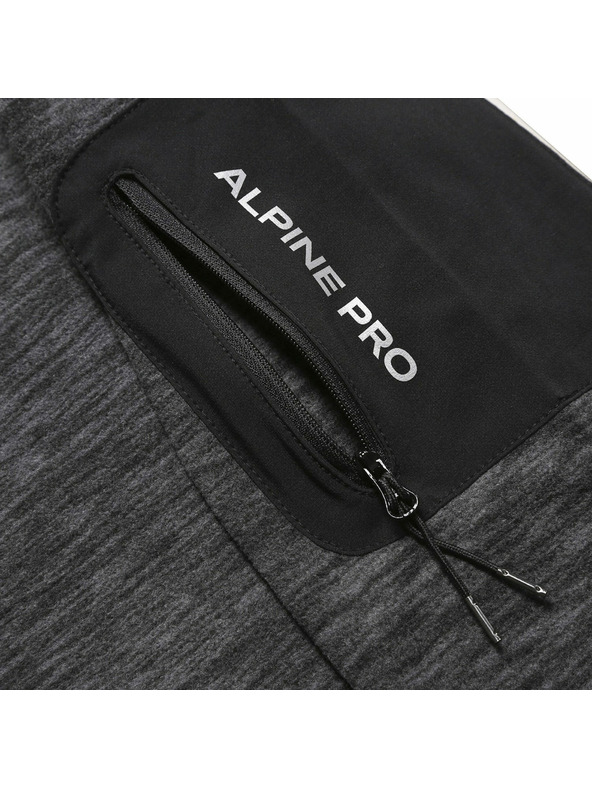 ALPINE PRO Pánská hřejivá mikina s cool-dry úpravou ALPINE PRO LONEB black