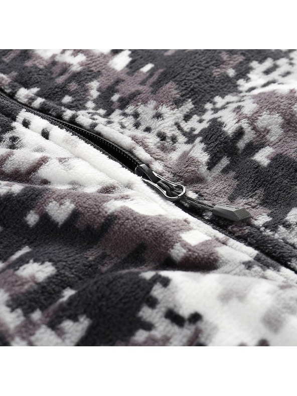 ALPINE PRO Pánská fleecová mikina se supratherm ALPINE PRO EFLIN dk. true gray varianta pb