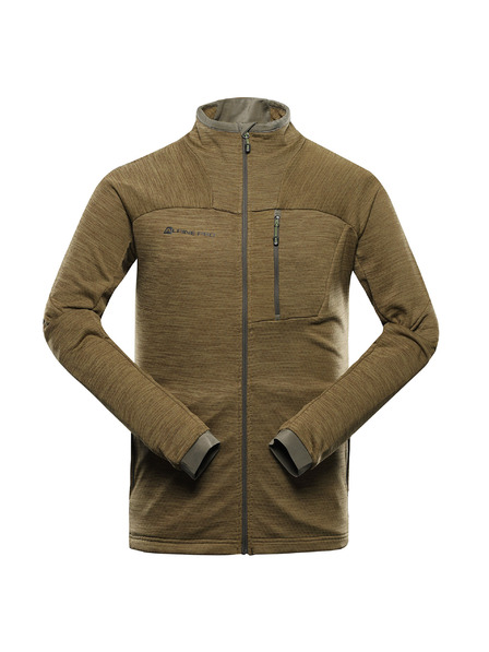 ALPINE PRO Pánská rychleschnoucí mikina ALPINE PRO ONNEC 3 turtle green