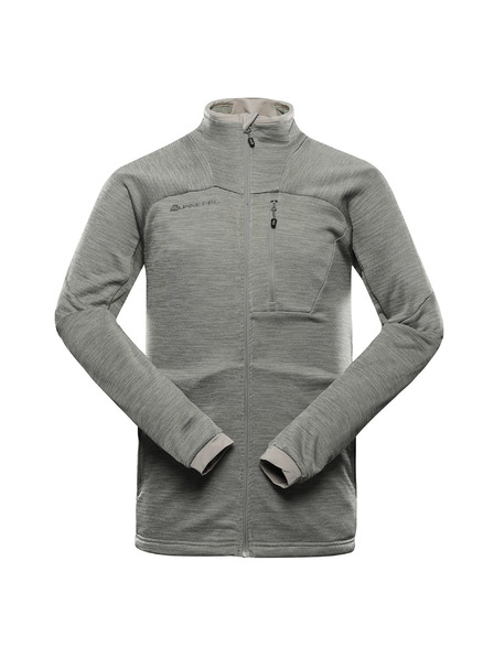 ALPINE PRO Pánská rychleschnoucí mikina ALPINE PRO ONNEC 3 abbey stone