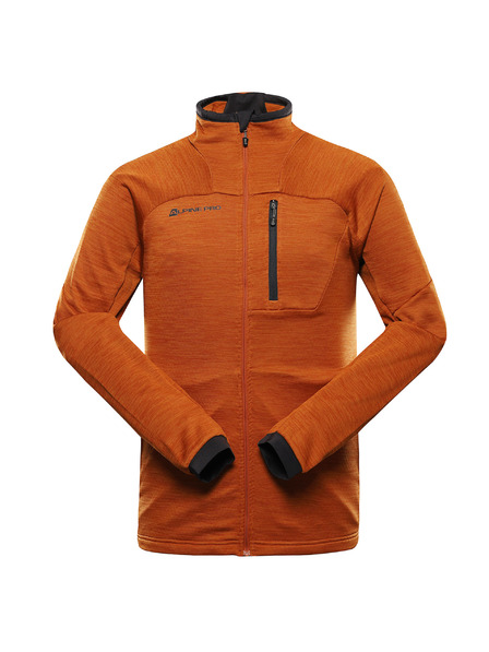 ALPINE PRO Pánská rychleschnoucí mikina ALPINE PRO ONNEC 3 golden oak