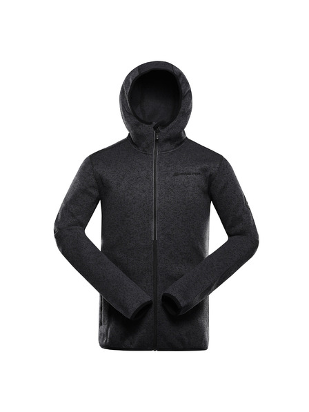 ALPINE PRO Pánský hřejivý svetr  na zip ALPINE PRO ZEG 2 black