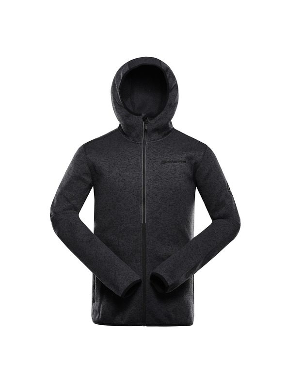 ALPINE PRO Pánský hřejivý svetr  na zip ALPINE PRO ZEG 2 black