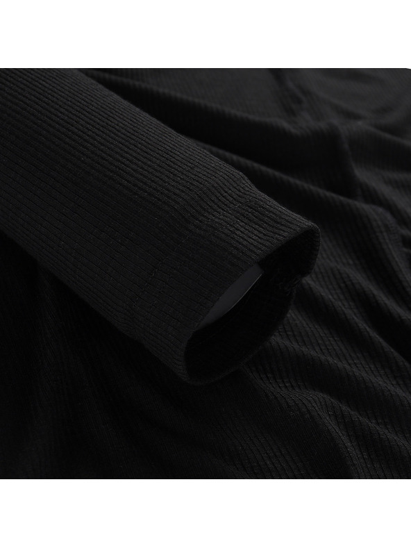 ALPINE PRO Pánské triko s dlouhým rukávem ALPINE PRO LERET black