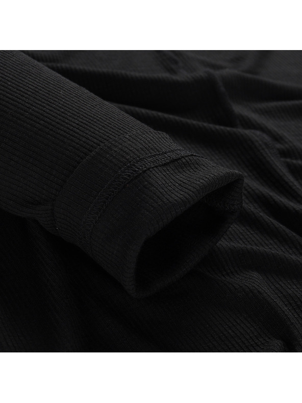 ALPINE PRO Pánské triko s dlouhým rukávem ALPINE PRO LERET black