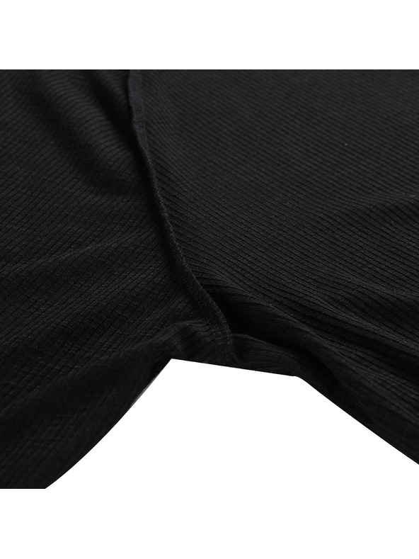 ALPINE PRO Pánské triko s dlouhým rukávem ALPINE PRO LERET black