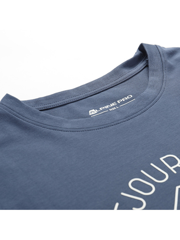 ALPINE PRO Pánské bavlněné triko ALPINE PRO MOROL vintage indigo varianta pd