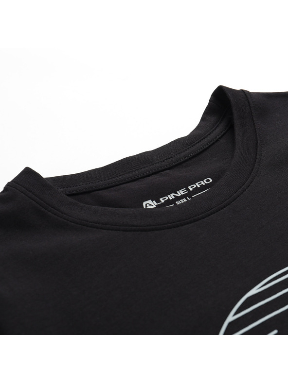 ALPINE PRO Pánské bavlněné triko ALPINE PRO MOROL black varianta pc