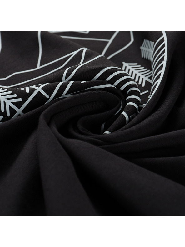 ALPINE PRO Pánské bavlněné triko ALPINE PRO MOROL black varianta pc