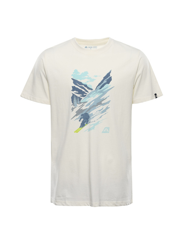 ALPINE PRO Pánské triko s úpravou cool-dry ALPINE PRO GREM 2 creme varianta pf