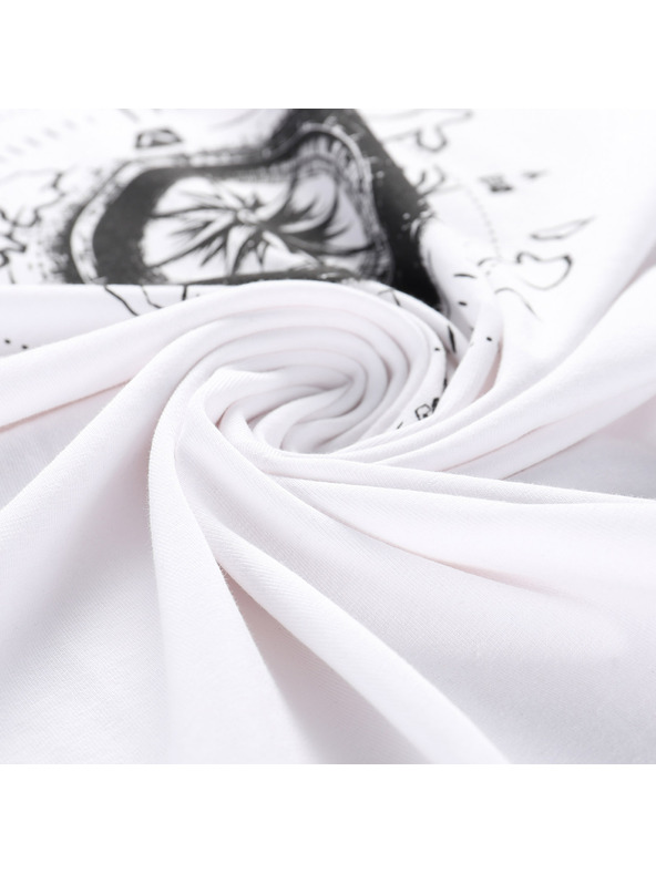 ALPINE PRO Pánské bavlněné triko ALPINE PRO MOROL white varianta pa