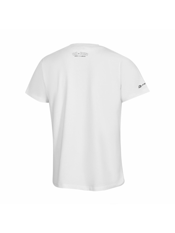 ALPINE PRO Pánské bavlněné triko bob a bobek ALPINE PRO BOBB white