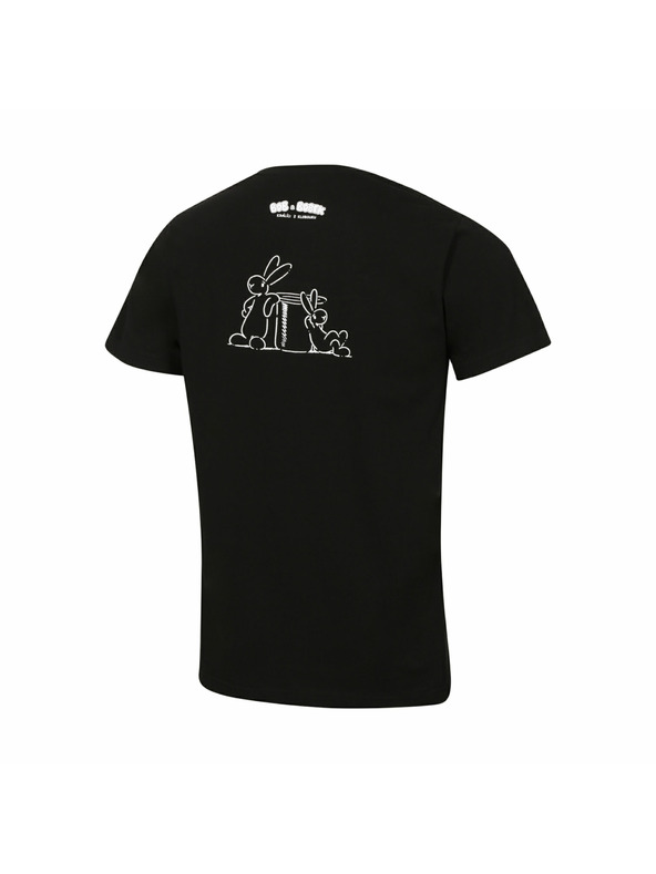 ALPINE PRO Pánské bavlněné triko bob a bobek ALPINE PRO BOBB black