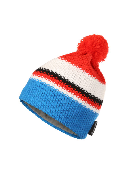 ALPINE PRO Zimní čepice s bambulí ALPINE PRO FERR cherry tomato