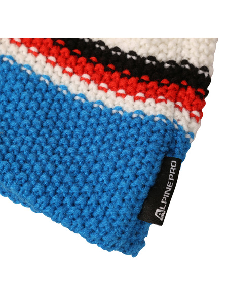 ALPINE PRO Zimní čepice s bambulí ALPINE PRO FERR cherry tomato