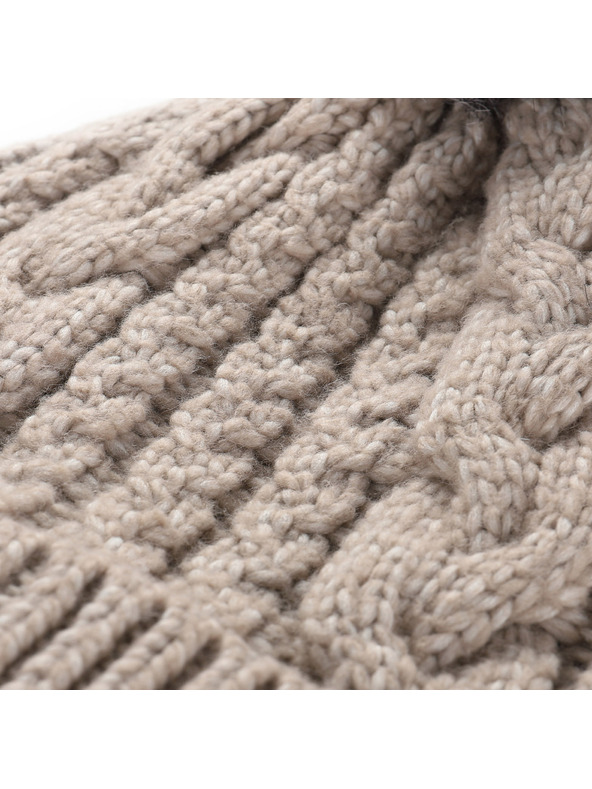 ALPINE PRO Zimní čepice s bambulí ALPINE PRO ORGE moonbeam