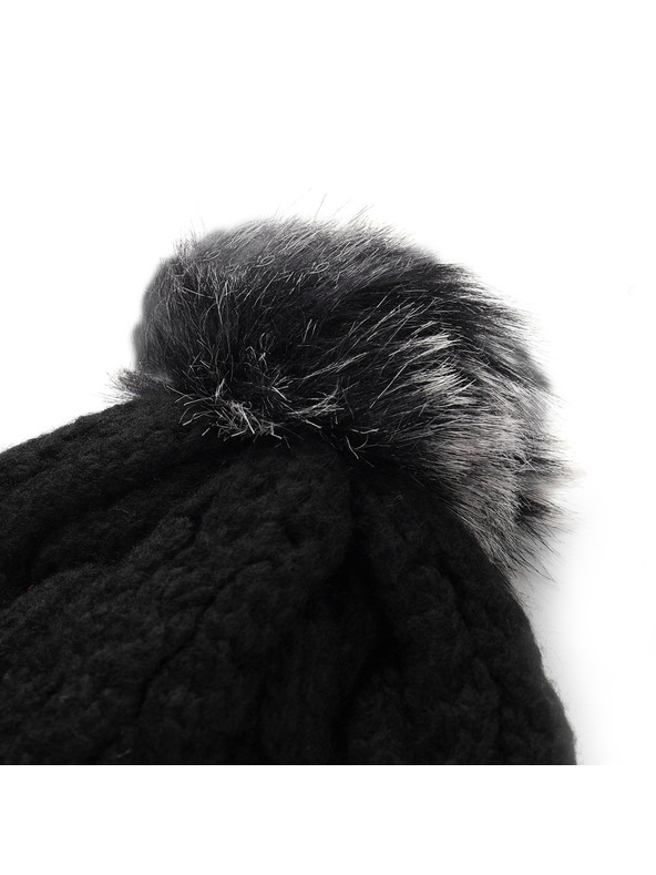 ALPINE PRO Zimní čepice s bambulí ALPINE PRO ORGE black