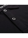 ALPINE PRO Triko s límečkem a knoflíky ALPINE PRO GERBE black varianta pa