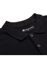 ALPINE PRO Triko s límečkem a knoflíky ALPINE PRO GERBE black varianta pa