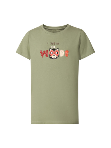 NAX Dětské bavlněné triko nax NAX WERVO oil green