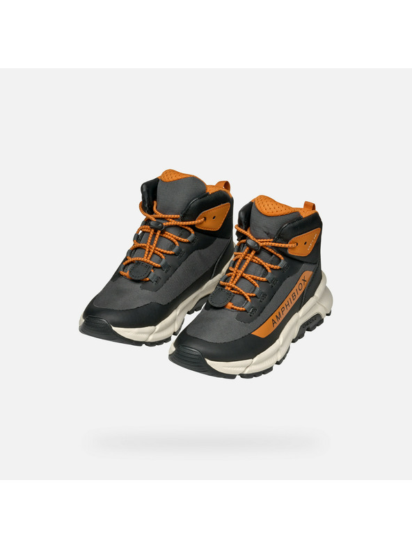 Geox Černá chlapecká kotníková obuv Geox Flexyper Plus