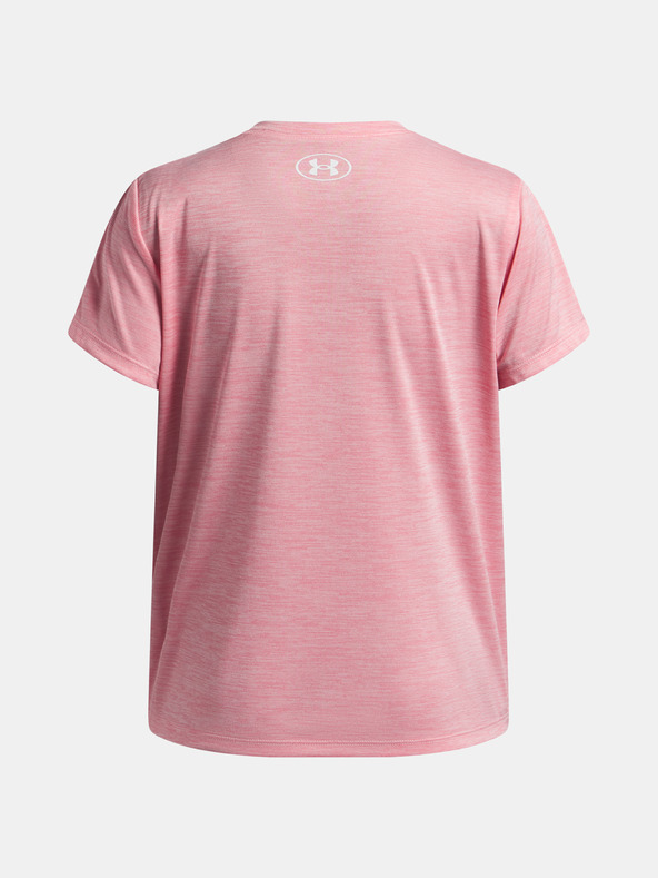 Under Armour Dívčí tričko Under Armour UA TECH TWIST WDMK LOGO SS-PNK