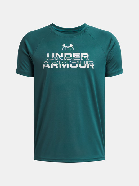 Under Armour Chlapecké tričko Under Armour UA Tech Split Wordmark SS-GRN
