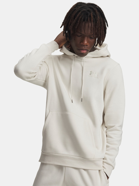 Under Armour Pánská mikina Under Armour UA Icon Fleece Hoodie-WHT