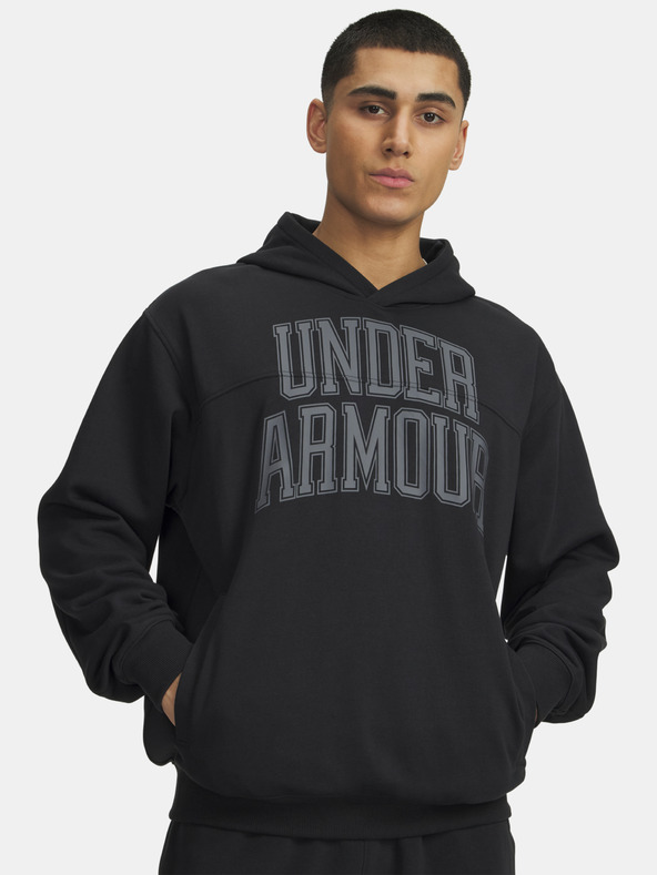 Under Armour Pánská mikina Under Armour UA Rival LW Graphic Hoodie-BLK