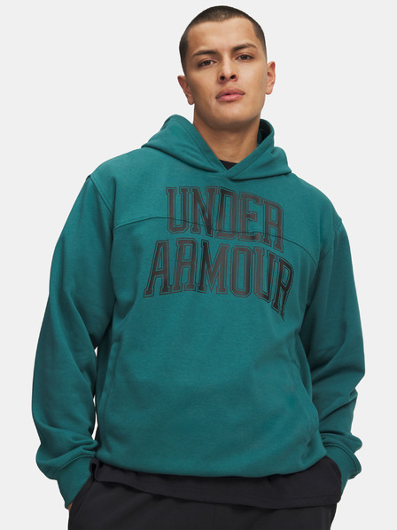 Under Armour Pánská mikina Under Armour UA Rival LW Graphic Hoodie-GRN