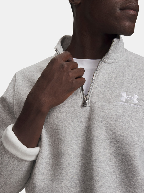 Under Armour Pánská mikina Under Armour UA Icon Fleece 1/4 Zip-GRY