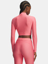 Under Armour Dámské tričko Under Armour HeatGear Crop Mock LS-PNK